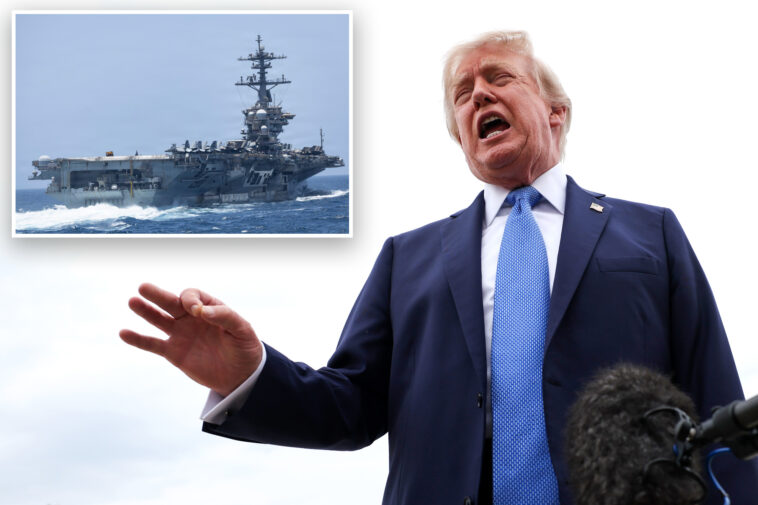 trump-shrugs-off-concerns-about-conditions-on-uss-abraham-lincoln,-says-deployment-has-been-‘not-nearly-long-enough’