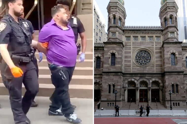 lunatic-punches-nyc-synagogue-congregant,-headbutts-and-spits-at-security-guard-in-antisemitic-attack:-nypd