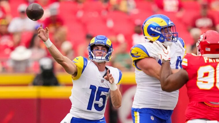 it’s-wise-not-to-trust-the-nfl-preseason-but,-holy-moly,-rams-qb-ty-simpson-looks-like-a-stud