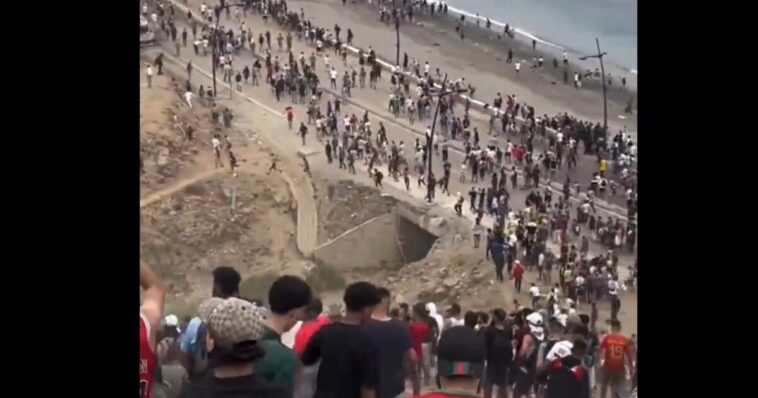 moroccan-police-thwart-second-mass-migrant-invasion-into-europe-in-two-weeks-(video)