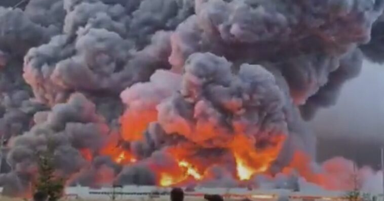 ukraine-launches-massive-drone-barrage-deep-into-russia,-killing-six-and-destroying-huge-retail-warehouse-(video)