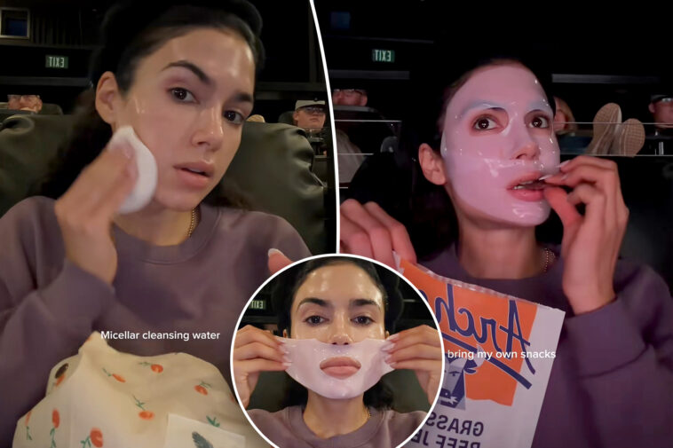 clueless-influencer-sparks-outrage-filming-skincare-routine-during-lengthy-movie:-‘so-insanely-rude’