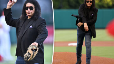 la-angels-troll-jayden-daniels-with-kiss-star-gene-simmons’-extra-first-pitches