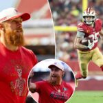 49ers-te-george-kittle-‘hitting-top-speeds’-but-trying-to-‘not-be-a-dumbass’