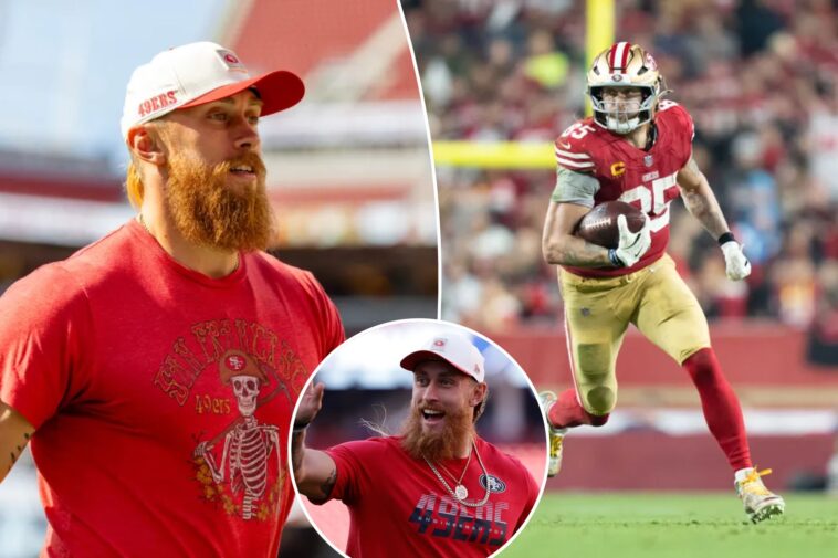 49ers-te-george-kittle-‘hitting-top-speeds’-but-trying-to-‘not-be-a-dumbass’