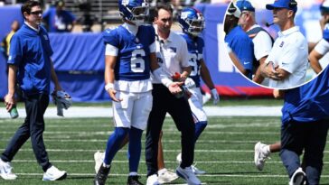 giants’-john-harbaugh-suspects-‘history’-informed-jaxson-dart’s-latest-medical-tent-visit