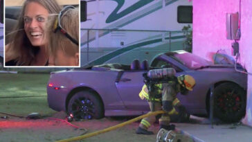 moment-socal-drunk-driver’s-passenger-flashes-unhinged-smile-after-crashing-camaro-into-wall