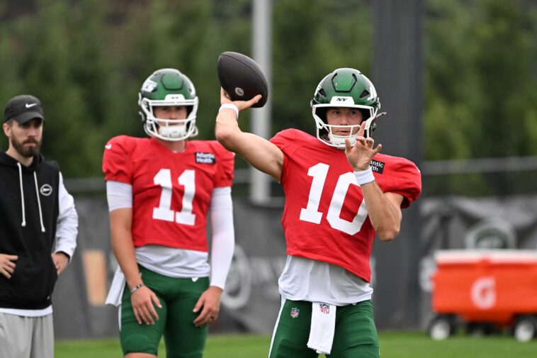 cade-klubnik-leads-long-touchdown-drive-in-two-minute-drill-to-end-jets-practice
