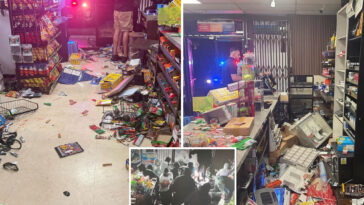 family-owned-store-ransacked-in-barbaric-scene-during-street-takeover:-‘everything-we’ve-worked-so-hard-for’