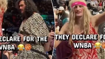 two-men-in-drag-attend-wnba-game-amid-trans-controversy,-leave-security-in-hysterics
