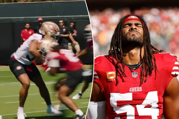 49ers’-fred-warner-sets-record-straight-after-breaking-teammate’s-ribs