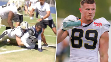 saints-cowboys-practice-descends-into-chaos-with-multiple-brawls-—-with-ex-wwe-star’s-son-in-middle-of-it