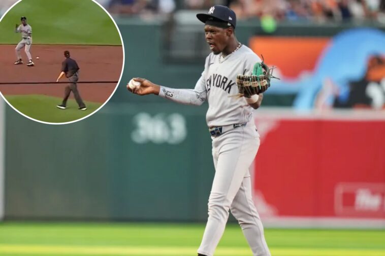 jazz-chisholm-jr.-botches-grounder-—-and-gets-frustrated-with-umpire