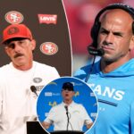 kyle-shanahan-roasts-robert-saleh-after-unusual-49ers-practice