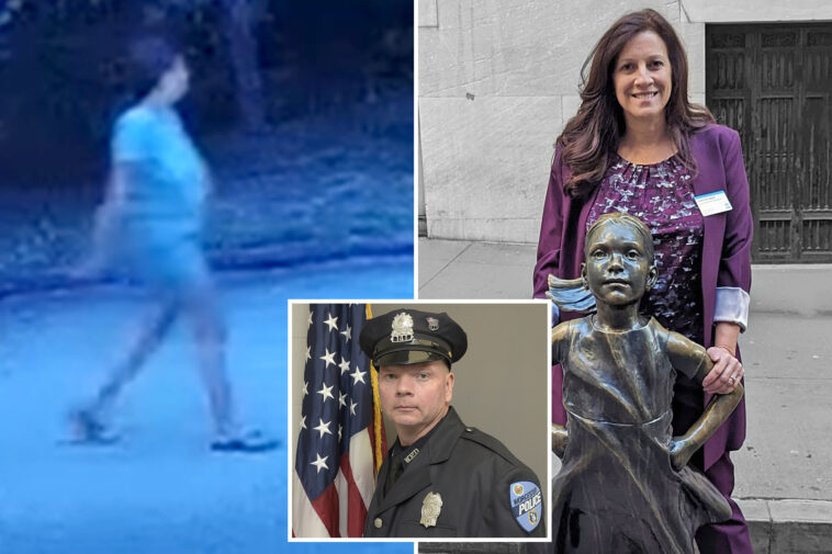 ‘presumed-armed-and-dangerous’-wife-of-dead-cop-seen-calmly-walking-from-death-scene-—-as-her-surprising-background-emerges