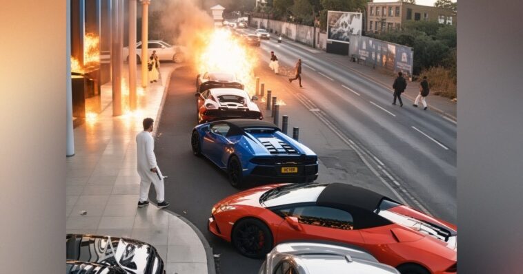 watch:-wedding-at-pakistani-venue-in-uk’s-birmingham-firebombed-–-guests-flee-as-supercars-are-torched