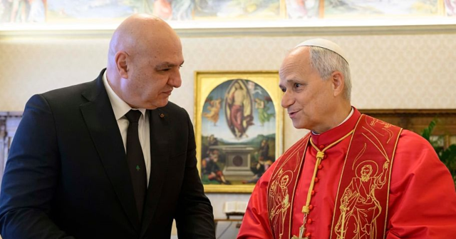 pope-leo-xiv-meets-lebanese-president,-expressing-‘serious-concerns’-on-implementing-israel-peace-deal