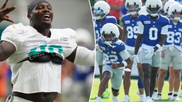 multiple-skirmishes-break-out-at-giants-dolphins-joint-practice