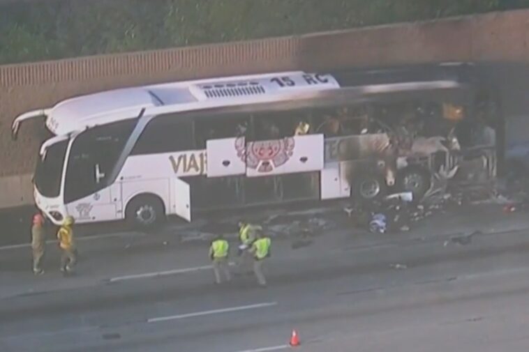 deadly-tour-bus-fire-explodes-on-california-freeway,-killing-at-least-1