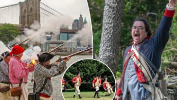 the-battle-of-brooklyn-is-back!-rev-war-re-enactors-swarm-nyc-streets-for-250th-anniversary:-‘my-musket-is-the-joy-of-my-life’