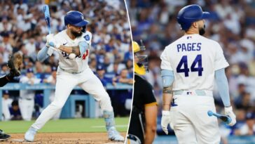 andy-pages-leaves-dodgers-game-after-taking-100-mph-fastball-off-hand