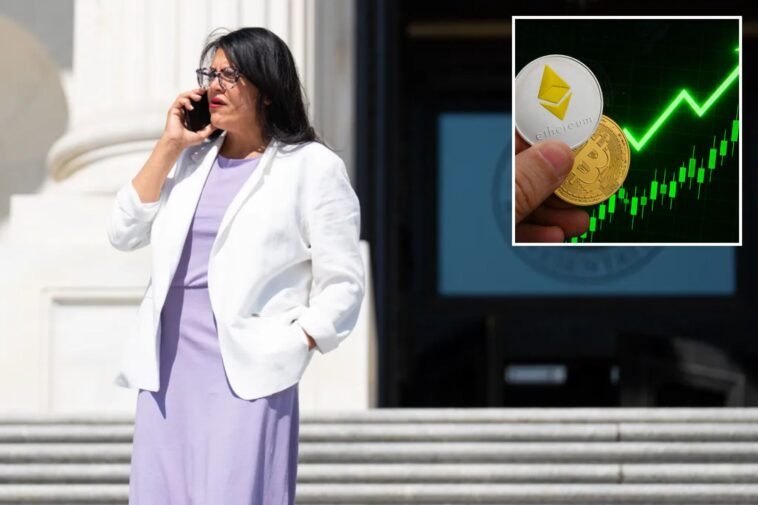 crypto-basher-rep.-rashida-tlaib-stashes-savings-in-ethereum-and-bitcoin,-disclosures-reveal