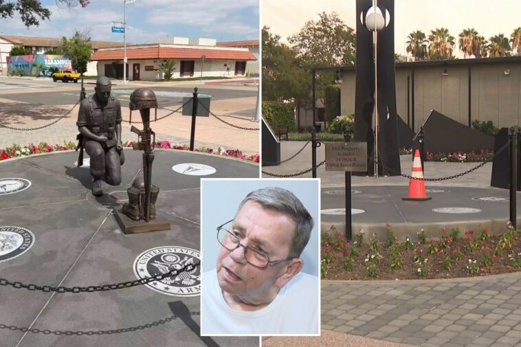 fury-as-despicable-thieves-steal-soldier-statue-from-california-military-memorial:-‘i’d-kill-them-if-i-could’