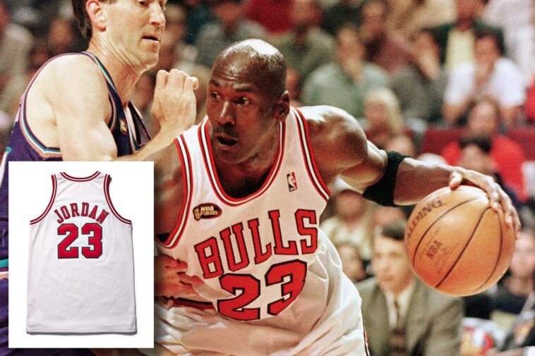 michael-jordan’s-game-worn-1998-nba-finals-jersey-could-fetch-$100m-in-record-setting-auction:-owner