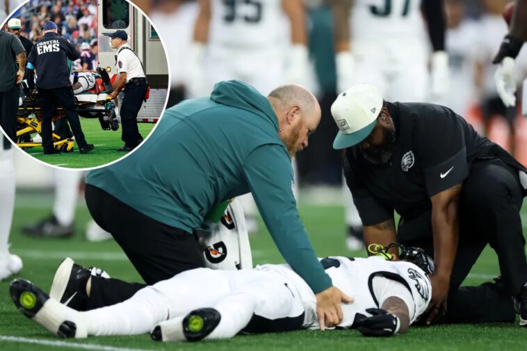 eagles’-ja’quinden-jackson-leaves-field-in-ambulance-after-opening-kickoff-in-scary-scene