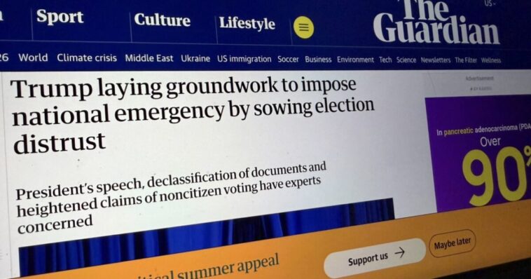 left-wing-guardian-freaks-out:-trump-lays-the-groundwork-to-secure-america’s-elections-—-national-security-emergency-may-be-coming