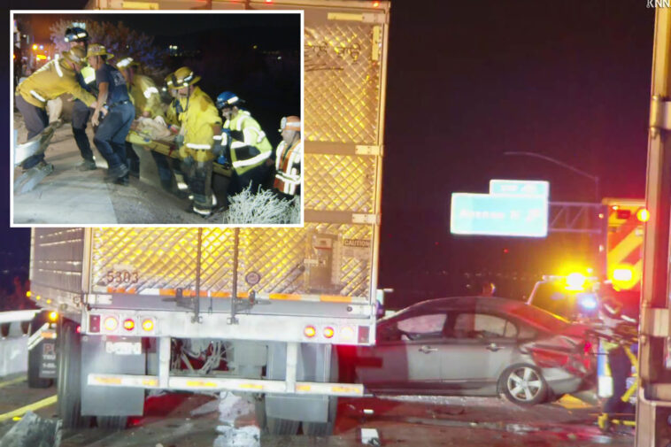 chaos-on-california’s-state-route-4-as-big-rig-smashes-into-cars