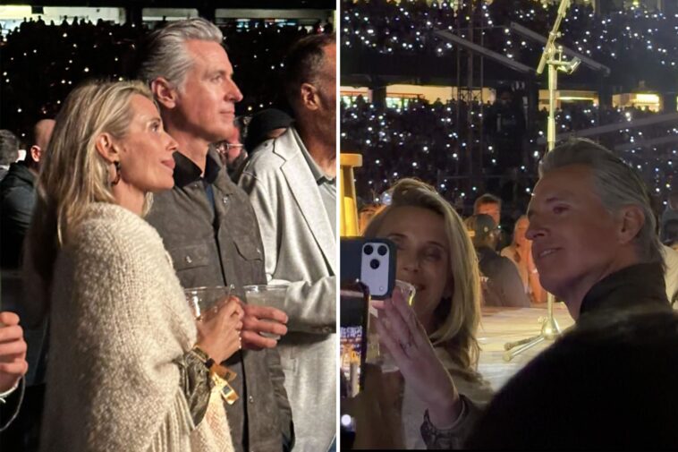 gavin-newsom-and-wife-jennifer-take-a-night-off-as-they’re-caught-partying-at-noah-kahan-concert