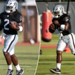 raiders-rb-ashton-jeanty-suffers-leg-injury,-helped-off-field-as-stunned-team-looks-on