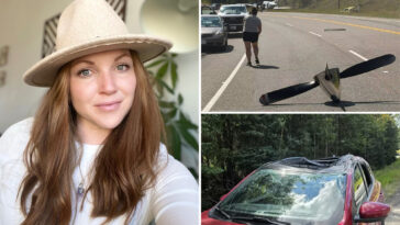 mom-of-two-killed-in-freak-accident-as-plane-making-emergency-landing-hits-her-car