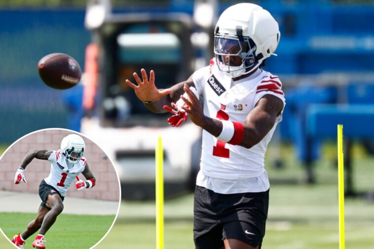 malik-nabers-sheds-red-jersey-in-promising-giants-injury-sign