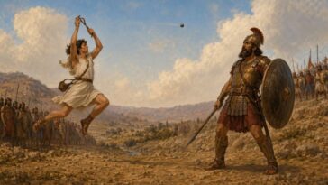 bible-scholars-now-believe-david-yelled,-‘kobe!’-while-hucking-stone-at-goliath