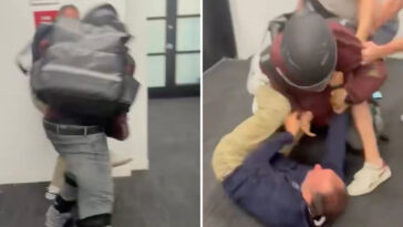 uber-eats-delivery-driver-attacks-barstool-employee-in-shocking,-caught-on-camera-brawl-at-nyc-headquarters