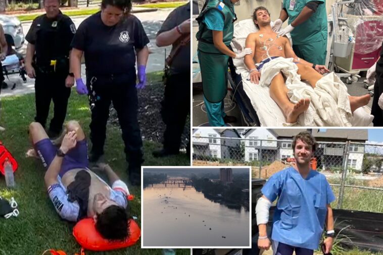 triathlon-coach,-31,-savaged-by-alligator-as-beast-clamped-onto-his-arm-during-race-training