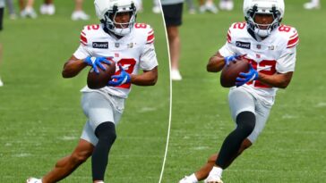 calvin-austin-carted-off-with-potentially-major-knee-injury-that-brought-giants-practice-to-a-halt