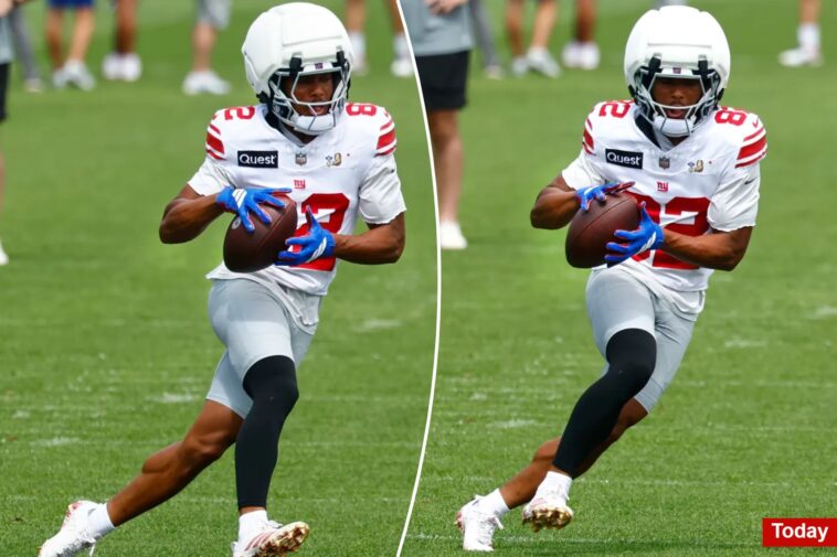 calvin-austin-carted-off-with-potentially-major-knee-injury-that-brought-giants-practice-to-a-halt