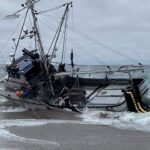massive-fishing-boat-runs-aground-at-popular-beach-with-1,000-gallons-of-diesel-on-board