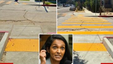 nithya-raman-roasted-for-boasting-about-paint-job-on-mangled-street:-‘lipstick-on-a-pig’