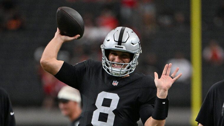 kirk-cousins-dominates-raiders-preseason-quarterback-play-but-coach-klint-kubiak-still-won’t-name-the-starter
