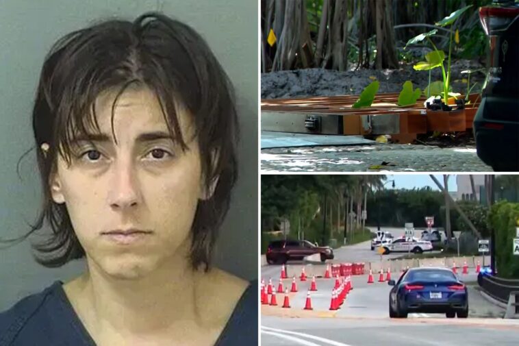 woman-crashes-into-gate-near-mar-a-lago-—-sparking-police-chase-ending-with-her-dog-being-shot-by-cops