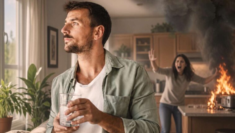 man-will-continue-listening-to-wife’s-story-about-house-being-on-fire-just-as-soon-as-this-helicopter-passes