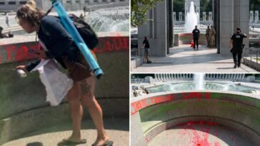 kentucky-woman-indicted-for-pouring-bubble-soap-in-wwii-memorial,-vandalizing-with-red-graffiti