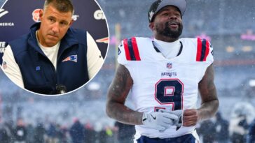 mike-vrabel-got-exceptionally-blunt-about-reason-patriots-traded-kayshon-boutte