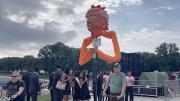 tds-erupts-at-63rd-anniversary-of-mlk-march-—-protester-admits-she-knows-no-one-facing-voter-suppression,-complains-about-weak-turnout-—-trump-“inmate-8647”-statue-paraded-through-dc