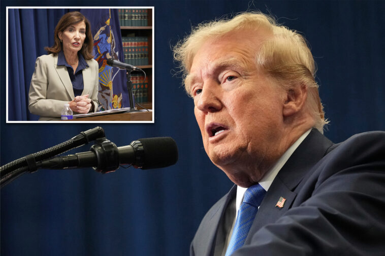trump-says-kathy-hochul-‘doesn’t-care-about-new-york’ after-governor-refuses-to-recognize-‘lake-america’