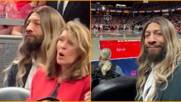 “all-hail-queen-roysha”:-former-nba-star-royce-white-storms-caitlin-clark’s-indiana-fever-game-in-blonde-wig-after-wnba-bans-biological-men-from-the-draft